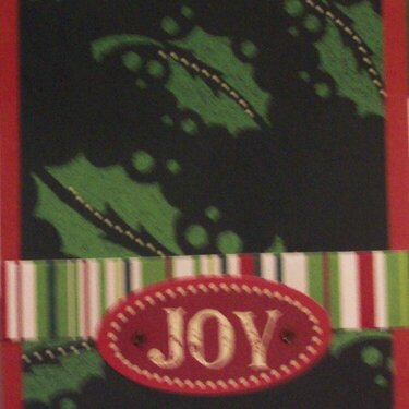 Joy Christmas card