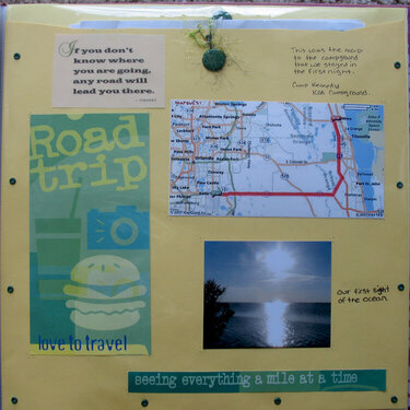 Road Trip Pocket Page - Right