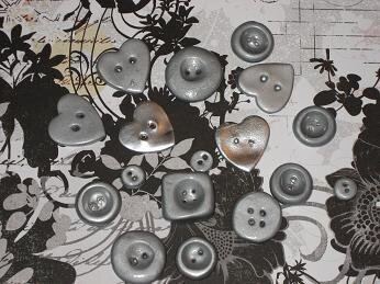 Silver handmade buttons