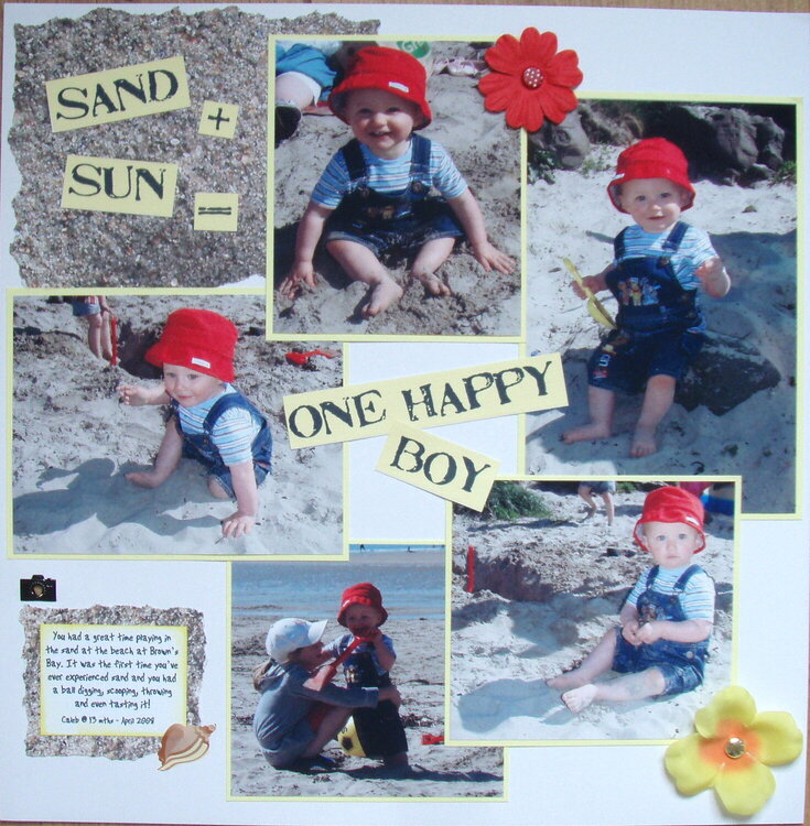 Sand + Sun = One Happy Boy - Page 1