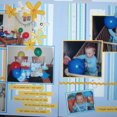 My 1st Birthday - pages 2 + 3