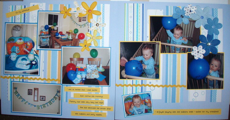 My 1st Birthday - pages 2 + 3