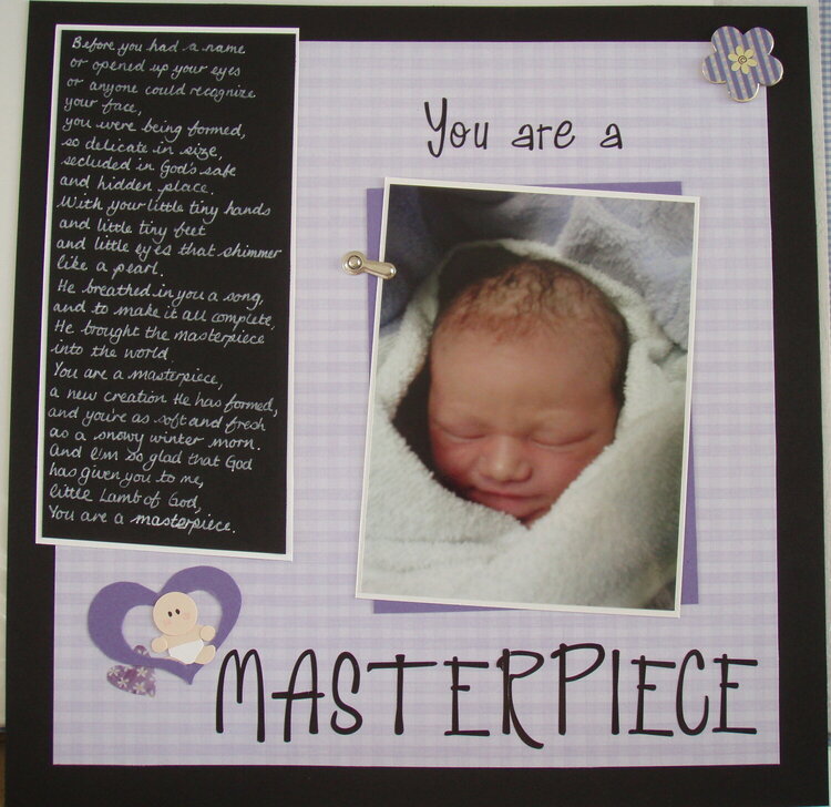 You are a MASTERPIECE