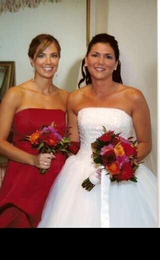 My best friend (and matron of honor)!