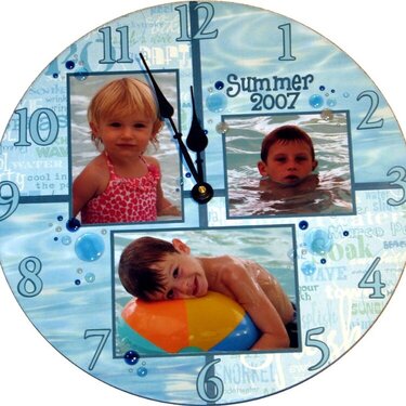 Summer Swim Clock