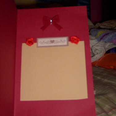 Inside of Valentine&#039;s Day card