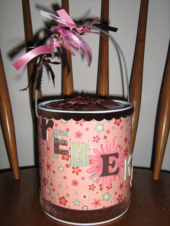 Altered Paint Can for Carolina Girl (front)