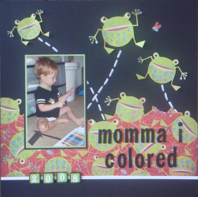 Momma, I colored
