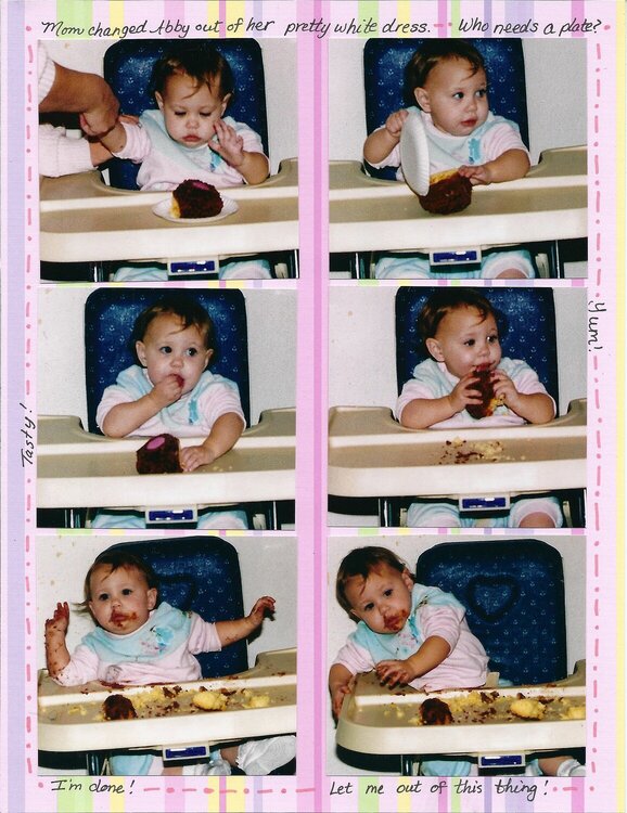 1st Birthday ~ Abby and Cake ~ last pg