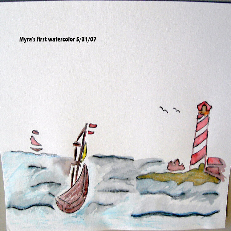 Myra&#039;s first watercolor 5-31-07
