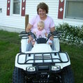 Bailey and grandma on my new quad