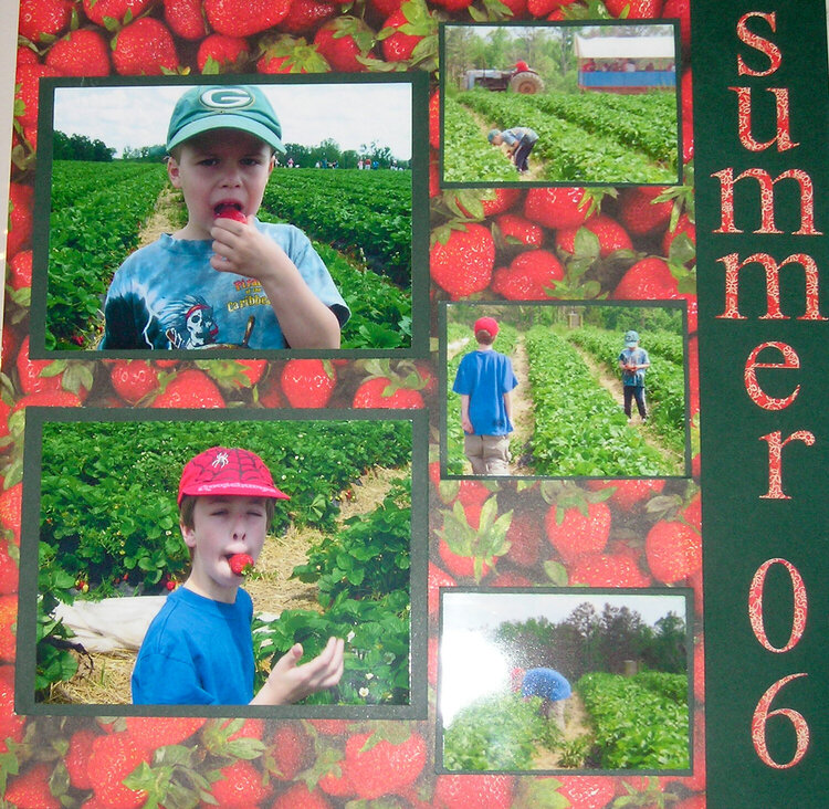 Strawberry picking 2006