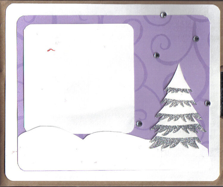 Christmas paperbag purple 6a