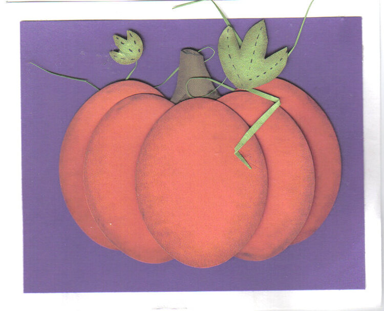 pumpkin card