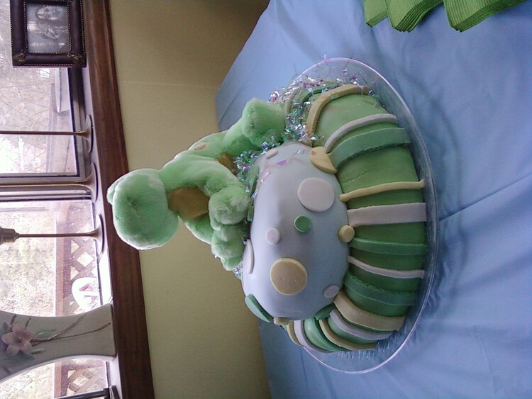froggy babyshower cake