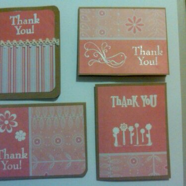 Group of Thank You cards