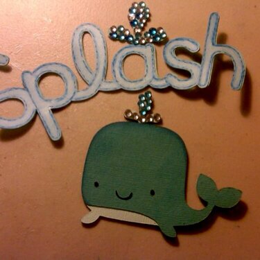 Blinged out Whale and Phrase