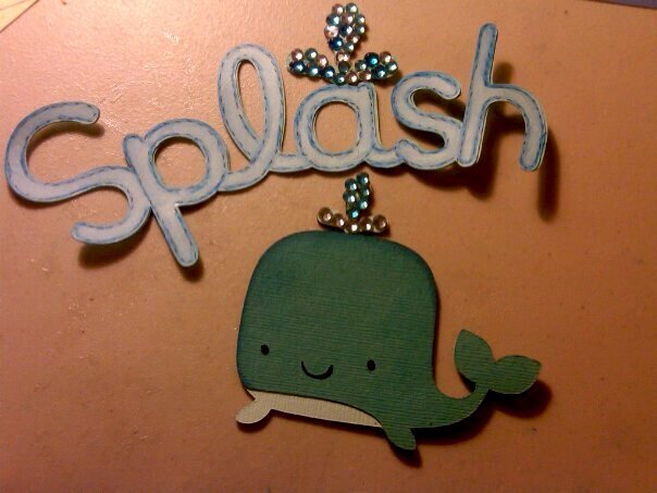 Blinged out Whale and Phrase