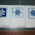 Couple snowflake Christmas cards