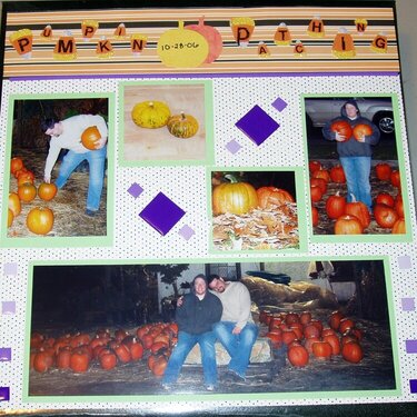 PUMPKIN PATCHING 2006- LEFT PAGE