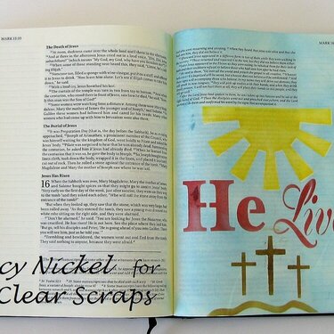 He Lives Bible Journaling Page