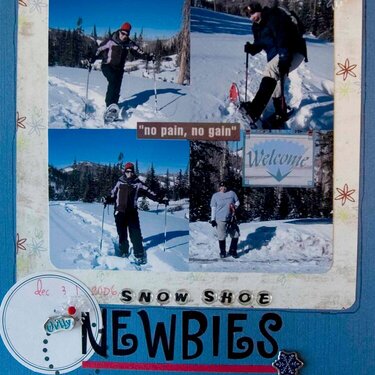 snow shoe newbies