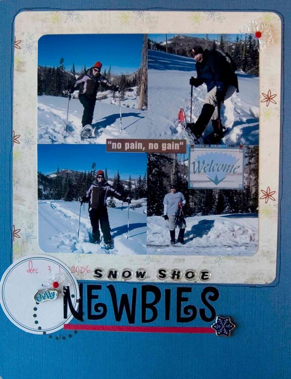snow shoe newbies