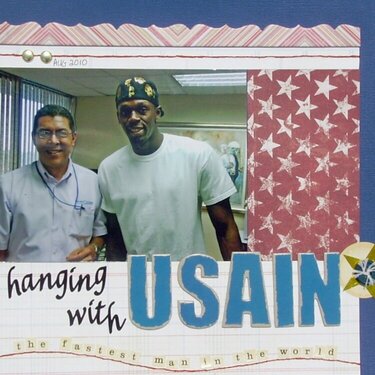 hanging with Usain