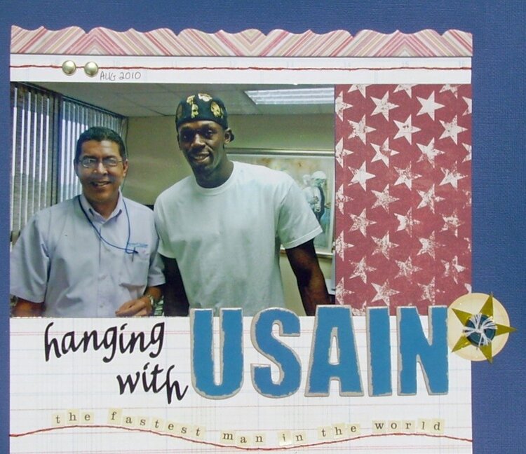 hanging with Usain