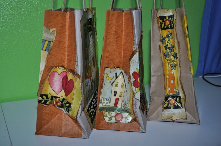 Side view of Altered Bags