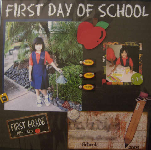 FIRST DAY OF SCHOOL