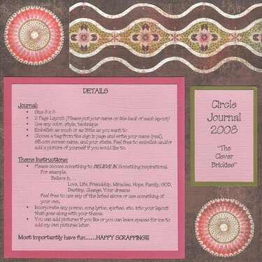Circle Journal Instruction Page