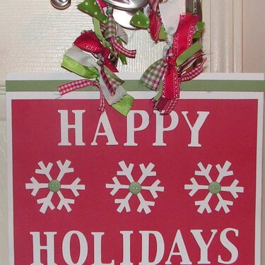 Happy Holidays Sign