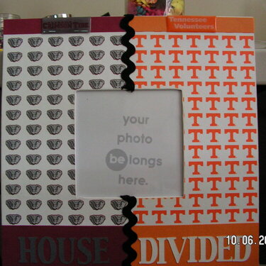 &quot;House Divided&quot; Picture Frame
