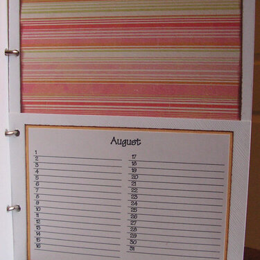 2008 Organizer - August