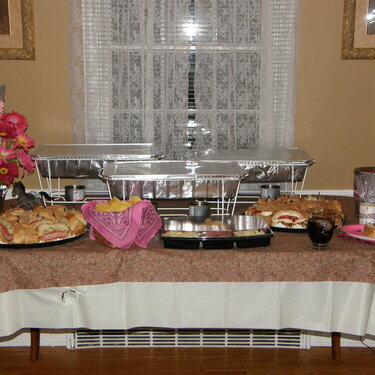 Food Table for the Party