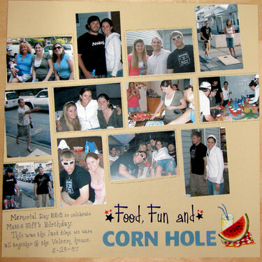 Food, Fun, and Corn Hole*