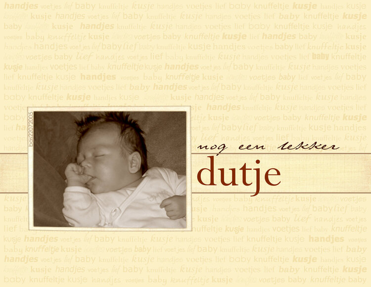 Dutje (time to nap)
