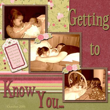 Getting to know you...