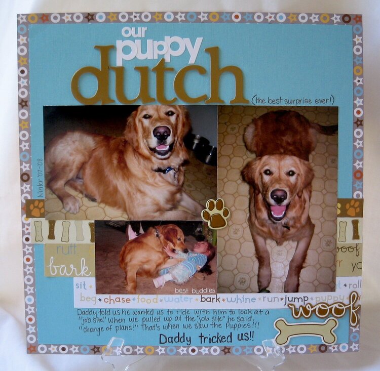 Our puppy Dutch