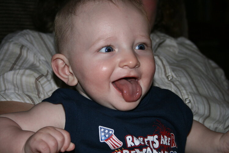 Crazy baby on the 4th!