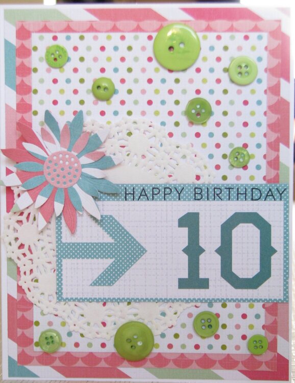 10 year old girl birthday card