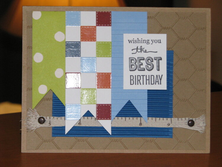 Masculine birthday card