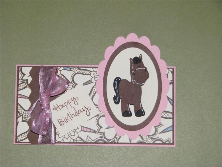 Horse Birthdy card