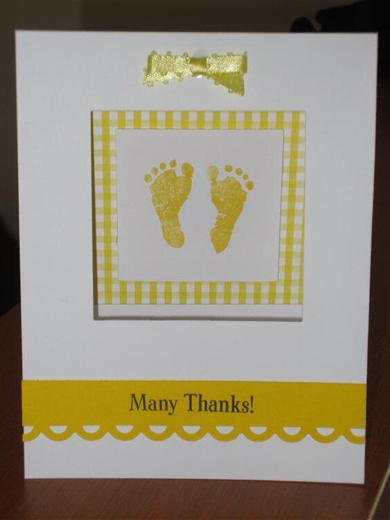 Thank you cards for baby shower