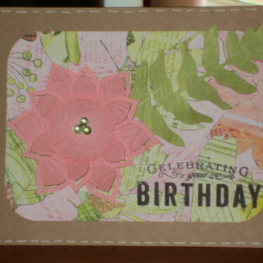 Floral birthday card