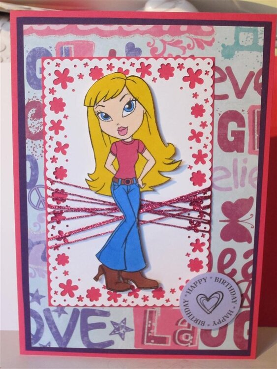 8th birthday card for my dearest daughter!  &amp;#9829;&amp;#9829;&amp;#9829;