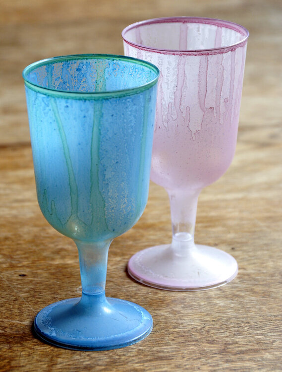 Acrylic goblets