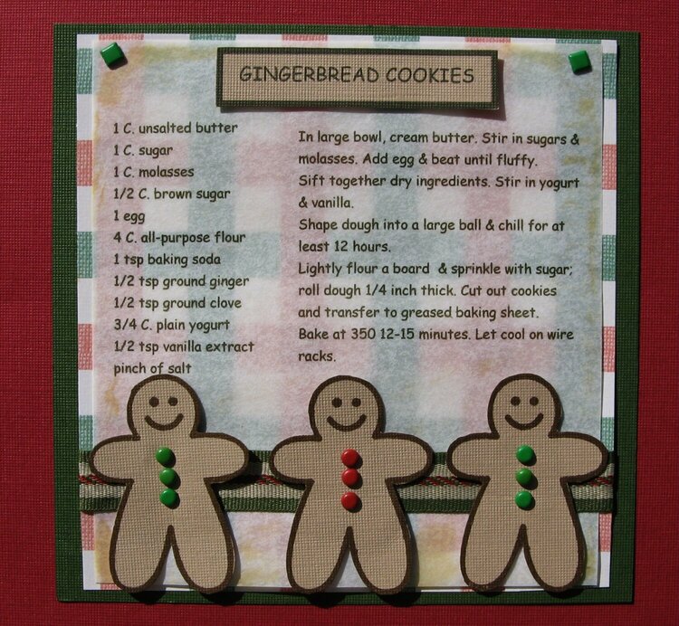 Gingerbread cookies recipe