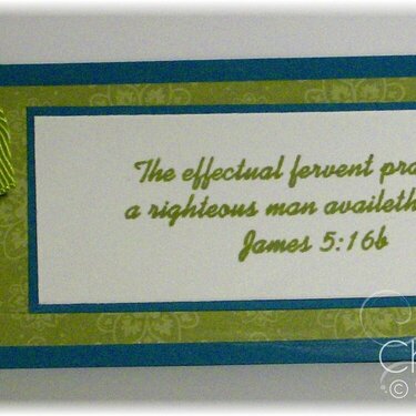 Bookmark #2 James 5:16b